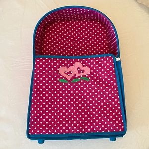 American Girl Bitty Baby Rolling Carrier Suitcase